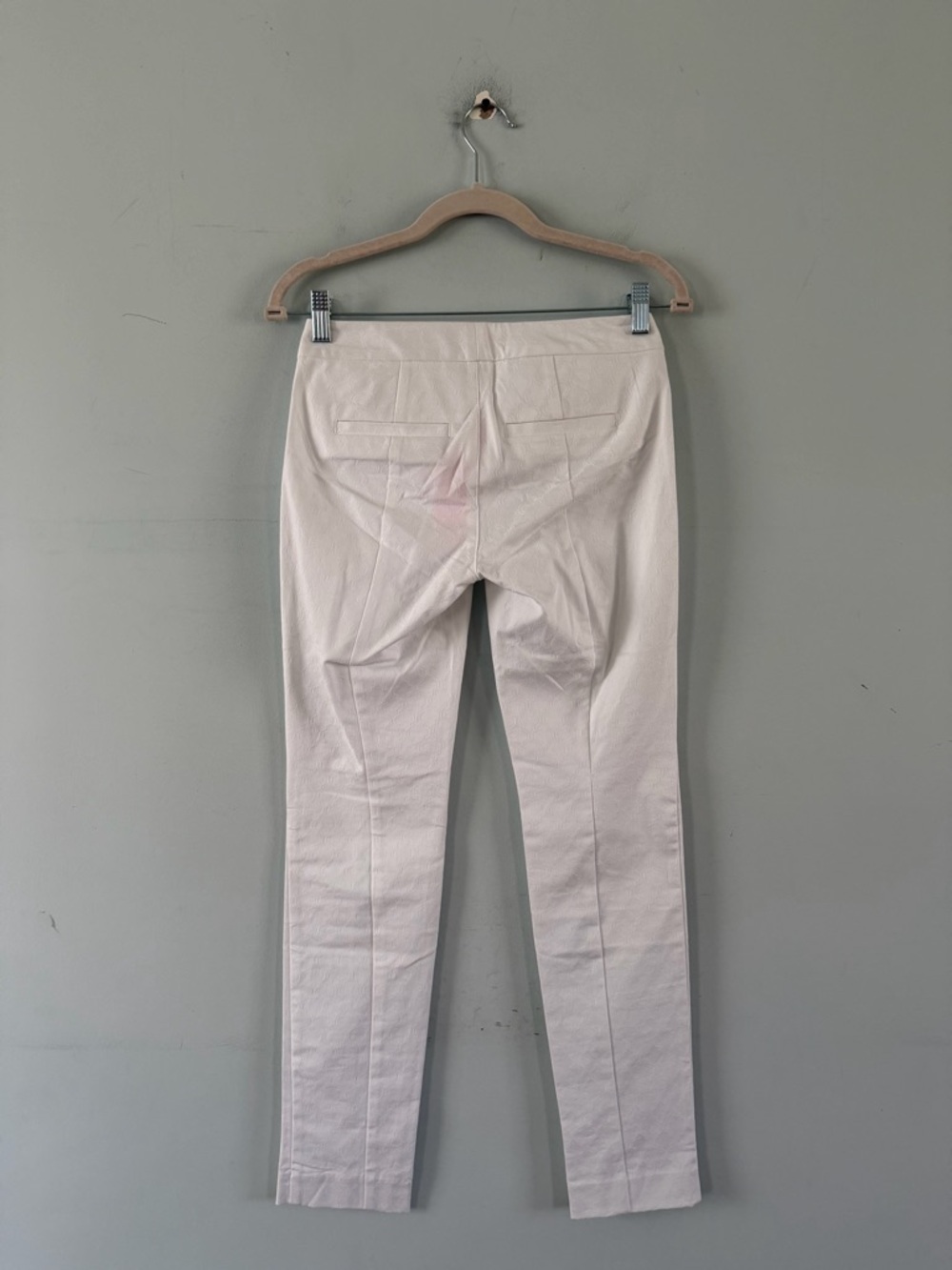 NWT Lilly Pulitzer Kelly Textured Resort White 29” Skinny Ankle Pants - Picture 4 of 7
